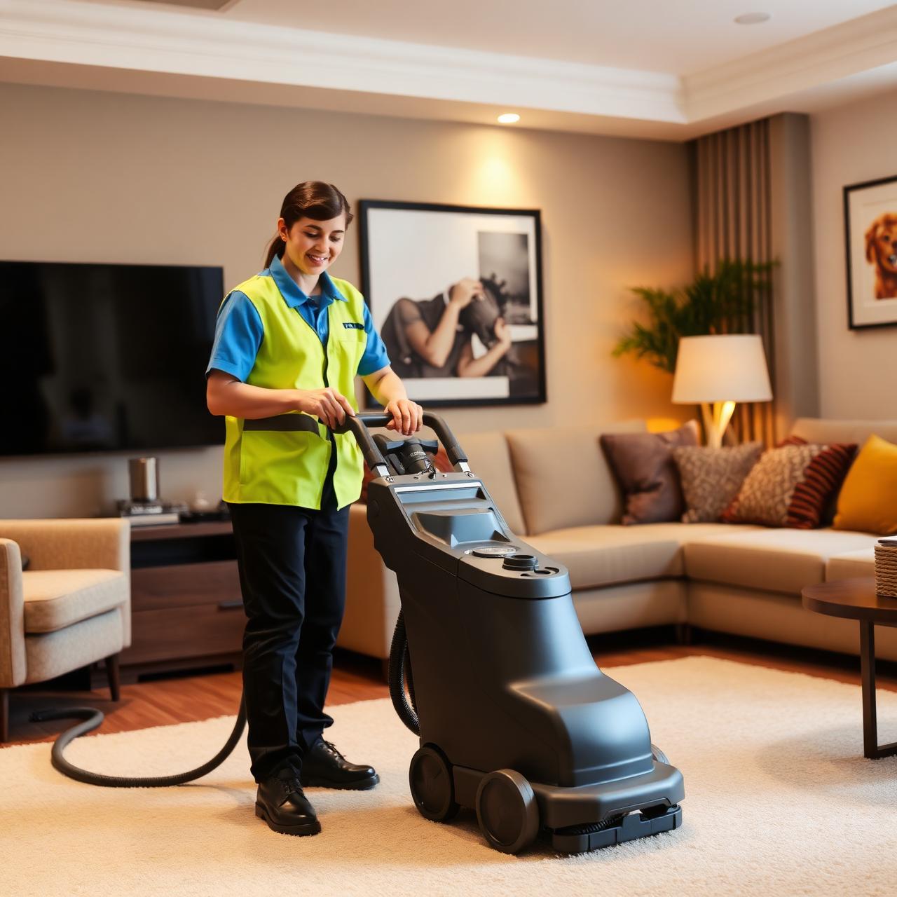 Professional Super Shine cleaner at work
